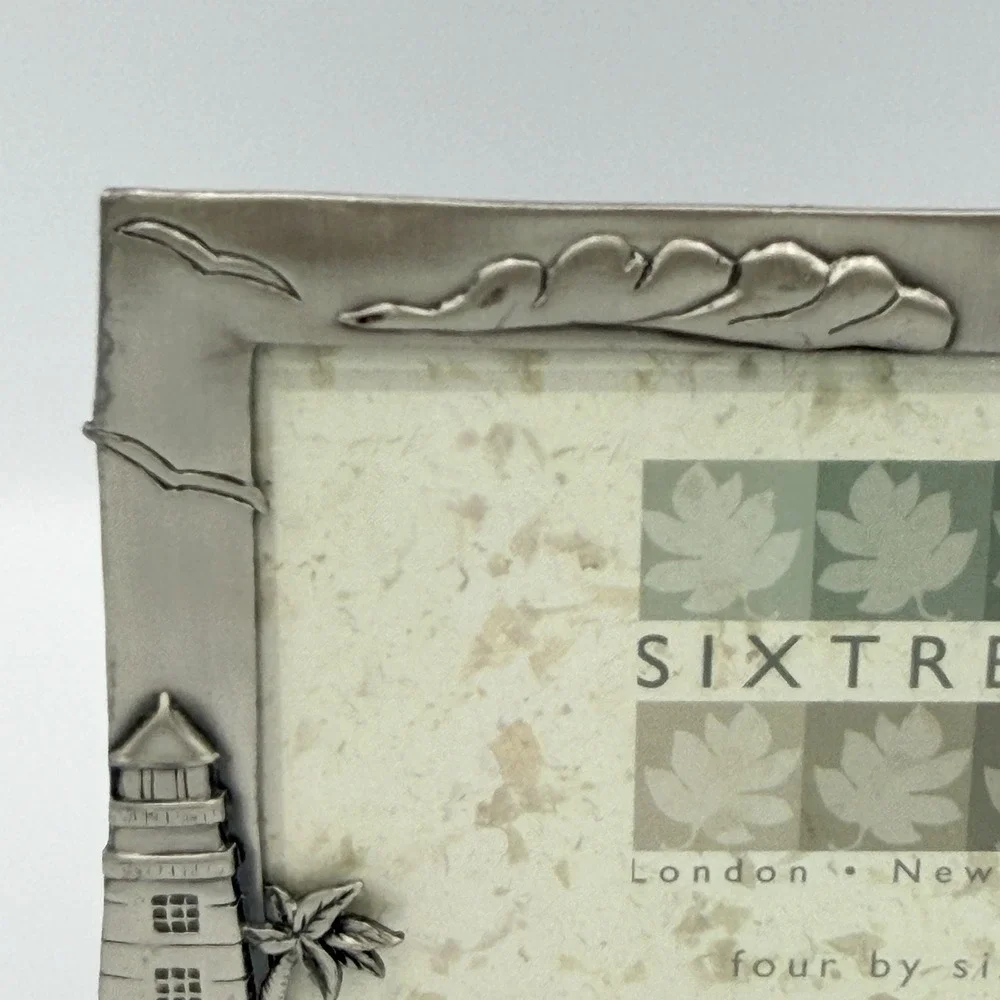 Sixtrees Lighthouse Sailboat 4x6 Photo Frame Nautical Coastal Beach